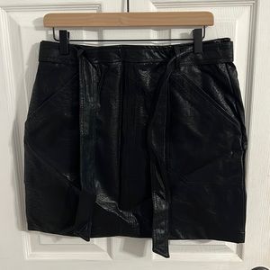 Woman’s pleather skirt